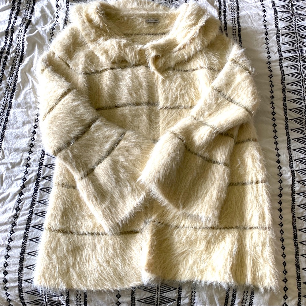 Womens Fur Cardigan/ Coat size L